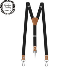 Mens Suspenders Braces Slim Strong Adjustable Formal Wedding Women Hook Y Back