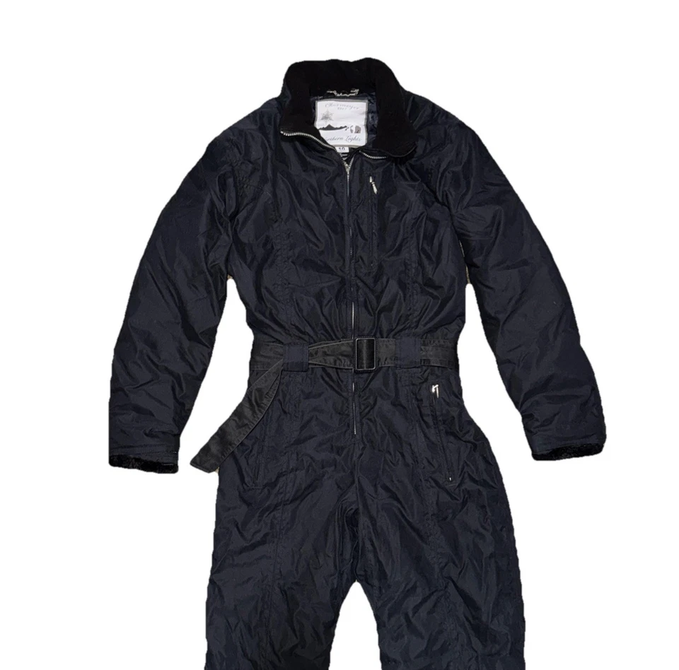 Traje de esquí vintage Obermeyer Daniella para mujer 1 pieza traje de nieve talla 10 negro Foto 2 de 4