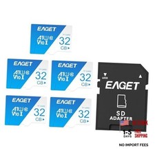 5-Pack 32GB TF Memory Card Up to 100MB/s Read 30MB/s 32GB x 5 SD Adaptor x 1