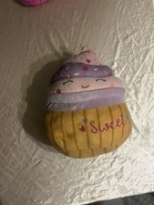 Original Squishmallow Cupcake 16" Kellytoy Plush Stuffed Animal