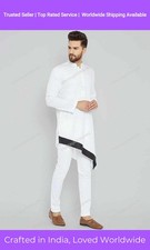 Mens Kurta Ethnic Dress Cotton Wear Mens Shirt Mens Kurta Plain Size S-7XL