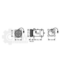 AVA QUALITY COOLING Kompressor Klimaanlage für Citroën Berlingo Xsara Coupe