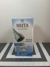 Brita Water Shower Filter Showerhead In-Line Filtration System Chrome SHS102