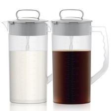 Breast milk pitcher, 64oz/ 2000ml Mixing pitcher with lid, Mixing baby formul...