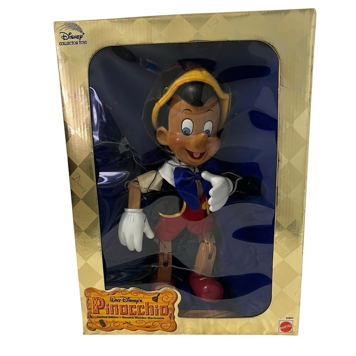 Mattel Disney Pinocchio Marionette Limited Edition Genuine Wood