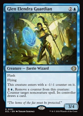 Magic the Gathering (mtg): ECL: Glen Elendra Guardian - Rare
