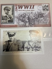 WW2 General Sir Harold Alexander Supreme Allied Comm General Harding Autographs