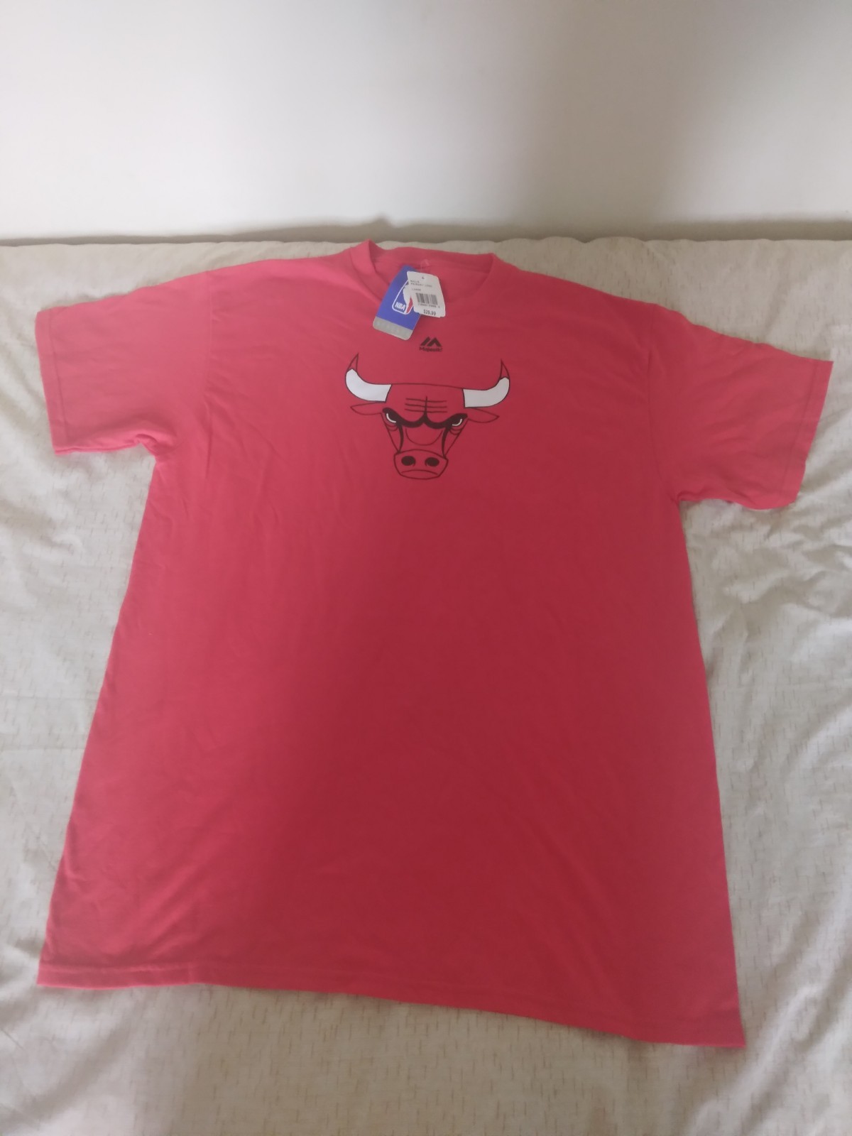 Nba chicago bulls men's t-shirt short sleeve size l basketball merchandise