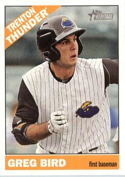 Greg Bird 2015 Topps Heritage Minor League 52 Trenton Thunder Baseball Card