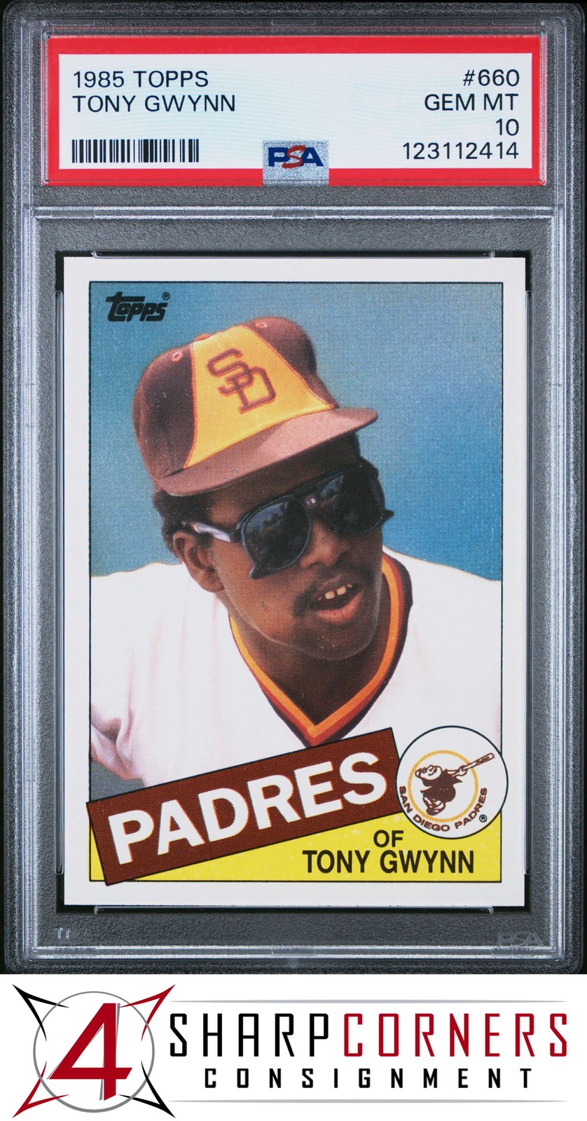 1985 TOPPS #660 TONY GWYNN PADRES HOF PSA 10