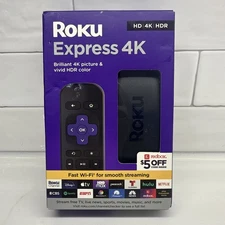 Roku Express 4K + Plus 2021 3941RW Streaming Media Player HD/4K/HDR New