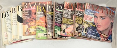 Lot 11 VNTG HARPER'S BAZAAR Fashion MAGAZINES 1980-93 Sophia Loren, Daryl Hannah