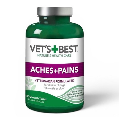Vet s Best Dog Pain Relief Supplement for Hip & Joint Support 150 Tablets 