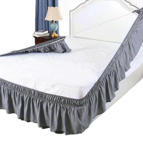 Fade Resistant Bed Dust Cover Ruffles Bed Protector Bed Skirt Hotel - Picture 7 of 19