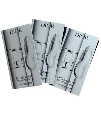 3 x DIOR Diorshow Maximizer 4D Lash Primer Serum Mini Trial Size .03 oz each