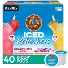 Donut Shop Iced Refreshers Variety Pack 40 Ct Keurig K-Cup Pods