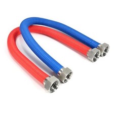 36Inch Flexible Stainless Steel Corrugated Water 36"L 1/2" FIP x 1/2" FIP