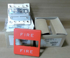 LOT OF 2 NEW GAMEWELL-FCI 71698 REMOTE SYNC STROBE RED 110CD 20-31VDC. 108457 - Fire Alarm Part