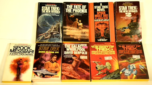 1976-97 Star Trek Paperback Books Novels Lot of 9 w/1st Printings ST4