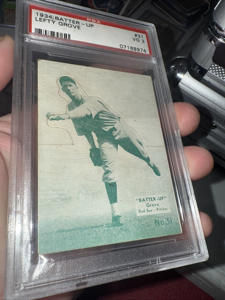 1934 Batter Up #31 Lefty Grove  HOF PSA 3 Philadelphia Athletics 106.8WAR 300W - Image 2 of 3