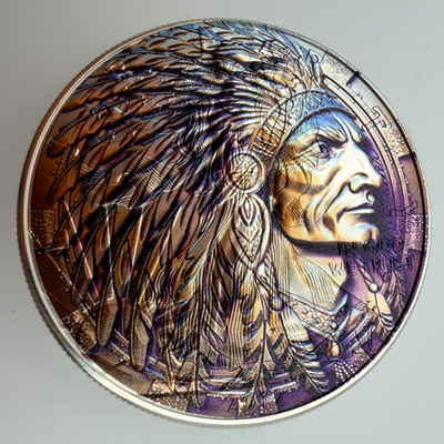 #ad #ad Indigenous Native Indian American Silver Eagle 1oz .999 Silver Dollar Coin $149.23