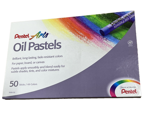Pentel Arts Oil Pastels Set PHN-50 For Paper Board Canvas Fade Resistant new - Bild 1 von 5