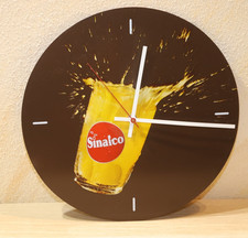 Vintage Sinalco Wanduhr Werbeuhr Retro &ndash; &Oslash; 29 cm &ndash; Funktionst&uuml;chtig!