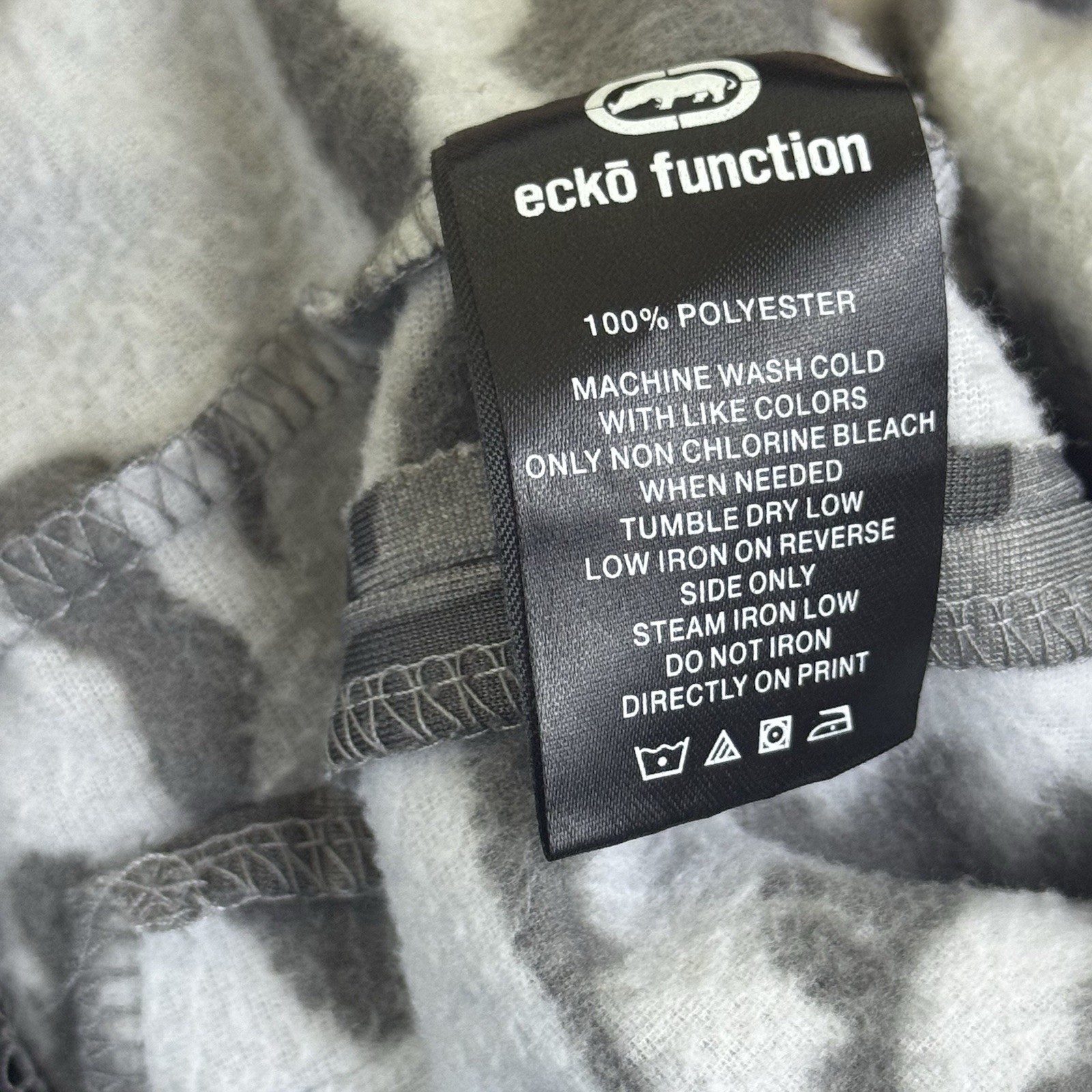 Ecko Function Track Jacket Mens Medium Gray Camo … - image 10