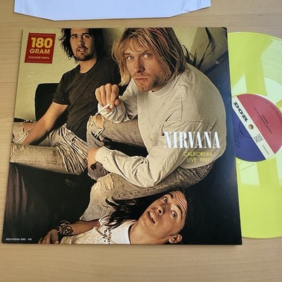 NIRVANA CALIFORNIA LIVE In 1991 VINYL LP RECORD Dor DOR2043H Yellow Excellent