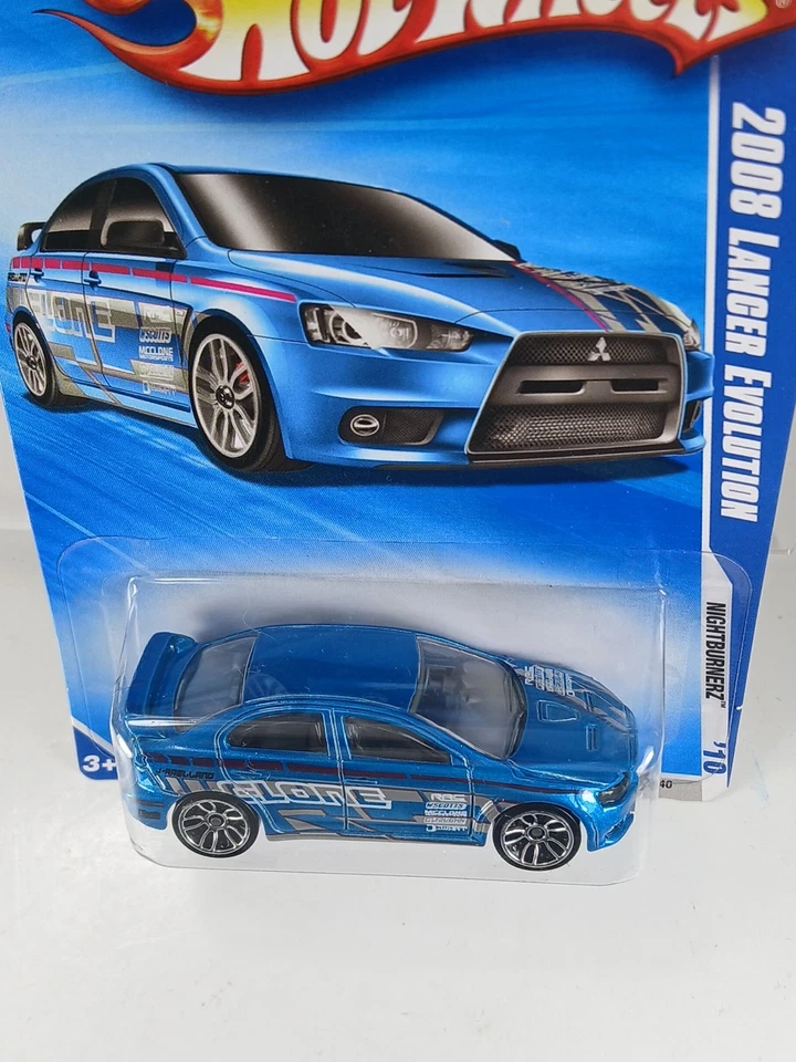 Hot Wheels Nightburnerz 2010 - Lancer Evolution 2008 - azul Foto 4 de 4