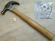 ATHA 3/4 lb Carpenters Claw Hammer Good Shape Working Collectible Old Tool READ