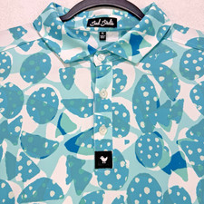 Bad Birdie BAM BAM Golf Polo Men XL Teal Performance Wicking SS