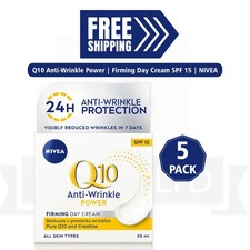 NIVEA Q10 Power Anti-Wrinkle Firming Day Cream SPF15 50ml Skincare-PACK OF 5