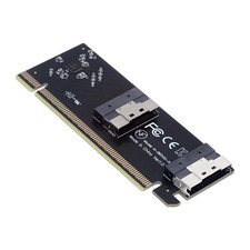 74Pin Dual Slimline SFF-8654 Low Profile to PCIE4.0 PCIE 16X Express 3.0 Raid Ca