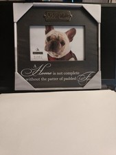 Malden Picture Frame, 4x6  Adorable  Gray Woodgrain Dog Frame Pet Parent