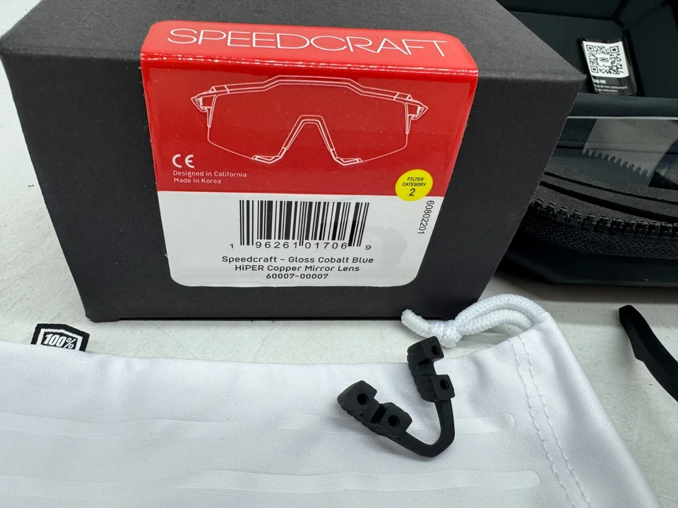 100% Speedcraft Sport Performance Cycling Sunglasses Ultra HD UV Protection - Image 2 of 4