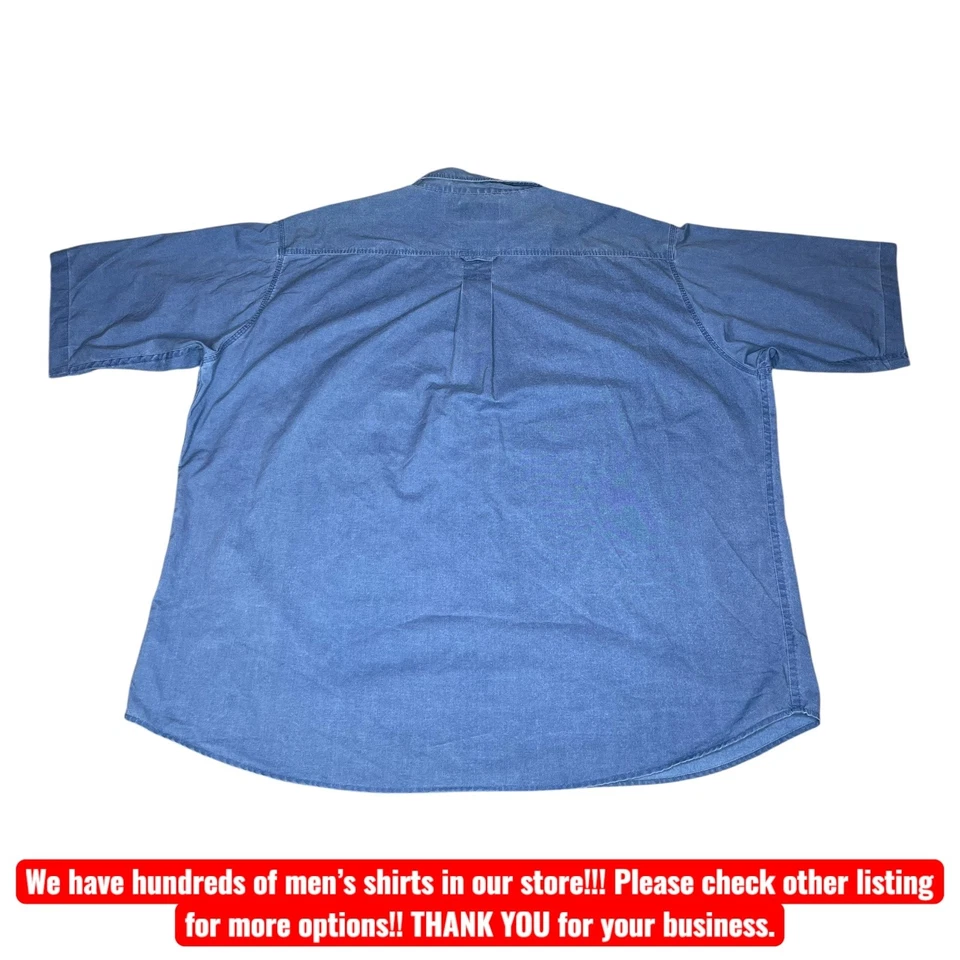 RedHead Shirt Mens 3XL Denim Short Sleeve Fishing Outdoor Pockets Embroidered - Image 2 of 4