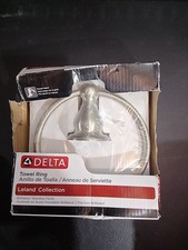 Delta Leland 77846-SS Stainless Finish 6.35" Towel Ring Extends 3.16"