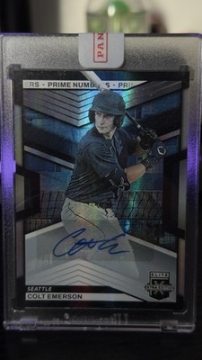 2023 Panini Elite Extra Edition Colt Emerson /200 #73 Signatures (AU, RC)