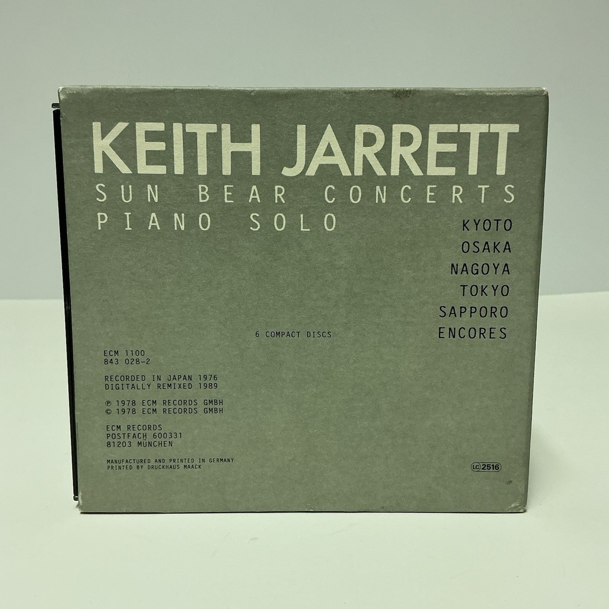 Keith Jarrett Sun Bear Concerts Piano Solo CD Box Set Recorded in