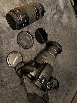 Canon EOS 400D Digital - Schwarz mit zwei hochwertigen Objektiven - Top Zustand 