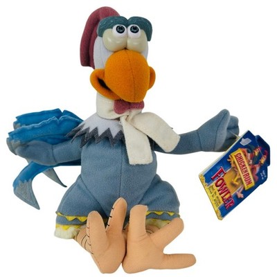 VTG 2000 Dreamworks Chicken Run Fowler Tweedy's Farm Animal Plush 8'' Toy NWT
