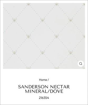 Sanderson Home The Potting Room Tapete in Nektar, Mineral / Taubengrau, 216354