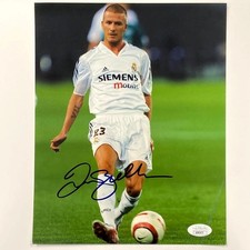David Beckham signed Real Madrid 8x10 Photo autograph ~ JSA COA