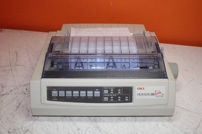 OKI Microline 320 Turbo/n D22800A 9-Pin USB Dot Matrix Printer w/Output Tray