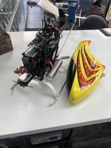 Thunder Tiger Raptor 50 RC Helicopter W/ O.S Max SX 50 Engine. *Untested