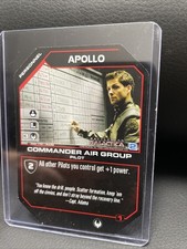 BATTLESTAR GALACTICA CCG RARE Card BSG-BG.013-DEMO CAG Commander Air Group