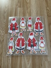 IKEA Santa Craft Cards Mobile New Unopened Christmas Decorations Loops Julmys x8