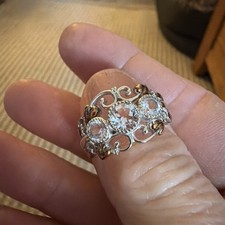 Welsh Clogau Silver & 9ct Rose Gold Tree of Life Trilogy Ring . Ring size o/p 