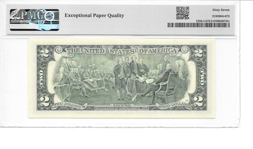 2003A SAN FRANCISCO $2 FRN (LA Block) PMG 67 EPQ SUPERB GEM UNCIRCULATED - Picture 2 of 24